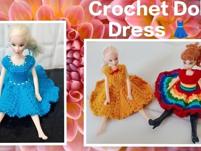 Easy Crochet Doll Dress.