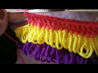Easy finger taseel crochet pattern???? crochet baby blanket dezaing  kniting champion