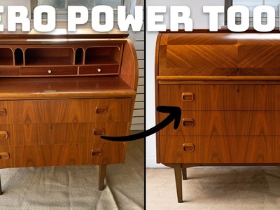 Give your furniture new life with this Easy DIY Restoration | No Power Tools Needed!