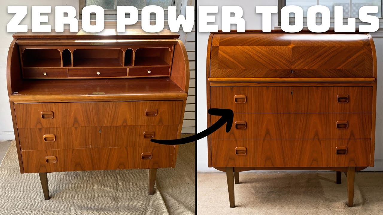 Give your furniture new life with this Easy DIY Restoration | No Power Tools Needed!