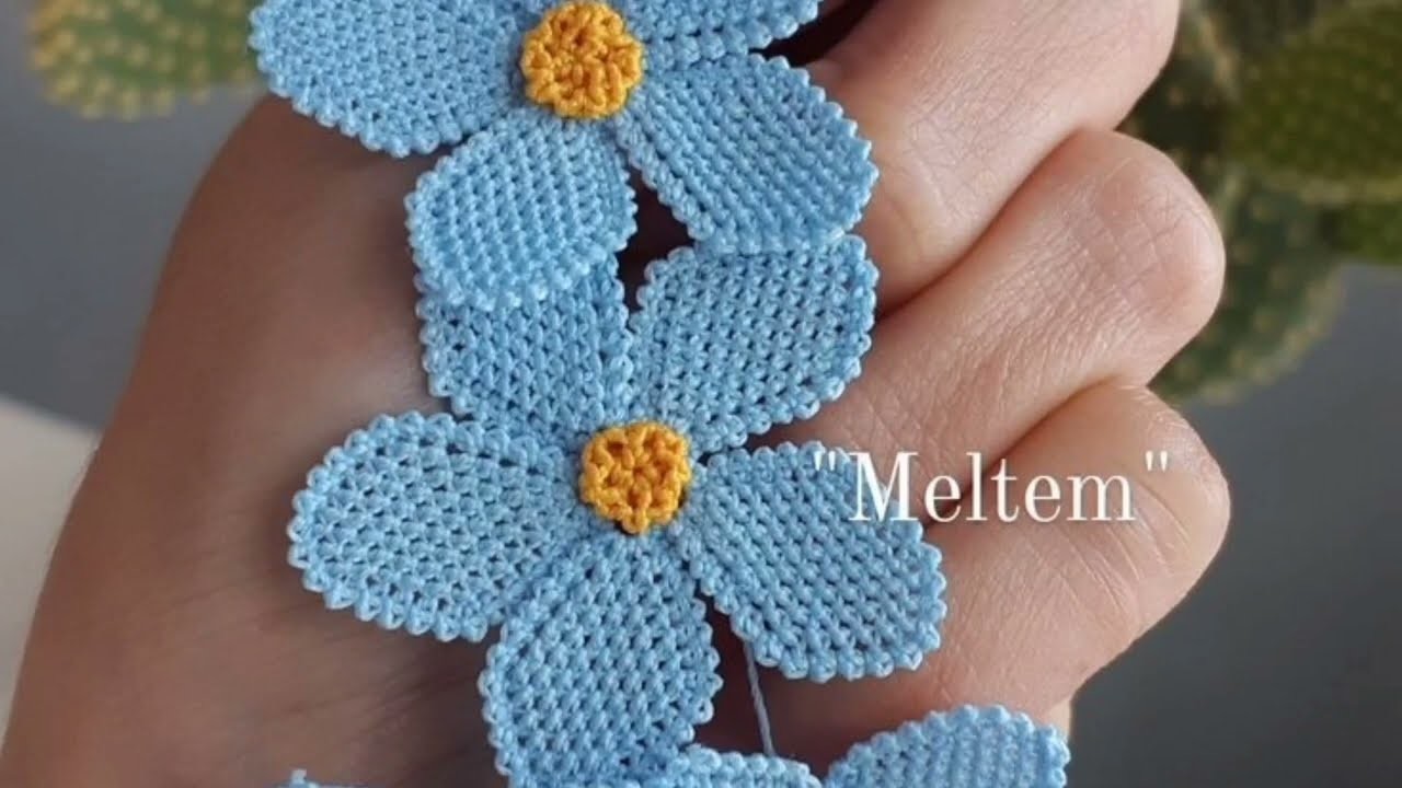 Great????An interesting flower models with needle Great very easy Needlework flower #iğneoyasıçiçek