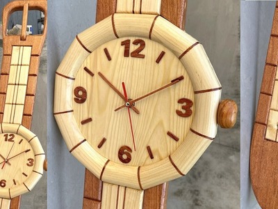 Great Woodworking Ideas - Making The Most Unique Wooden Wall Clock.