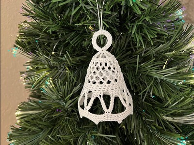 How to Crochet a Bell Ornament for a Christmas Tree - Tutorial #10