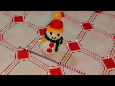 How to crochet snowman part _1 || crochet snowman ornament || #ascrochetcreations @xuxucrochet