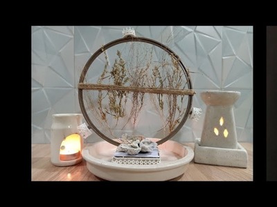 How to make Beautiful decoration using hoops | DIY TABLE DECOR CENTERPIECE IDEA | Art with Swarna