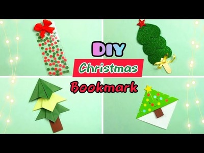 How to make cute bookmarks | Easy Christmas tree bookmark corner | Christmas crafts