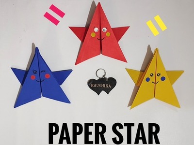 How To Make Easy Paper Christmas Star For Kids. Nursery Craft Ideas. Paper Craft Easy. KIDS crafts