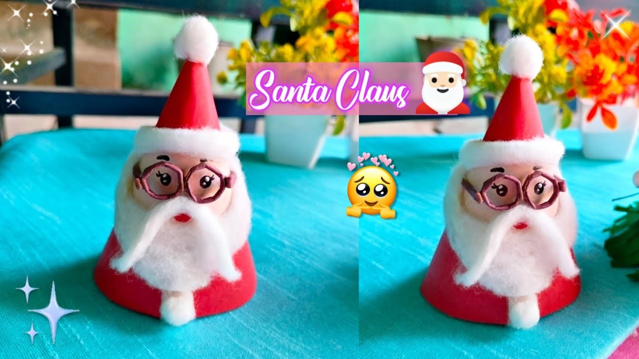 How to make santa claus with paper ???? | Santa claus craft ideas | Christmas craft ???? | Paper craft