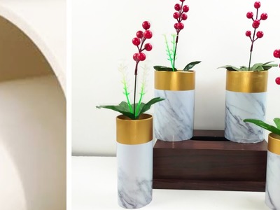 How to make Simple Marble shape Vase.Pvc Pipe.DIY. Home decoration.