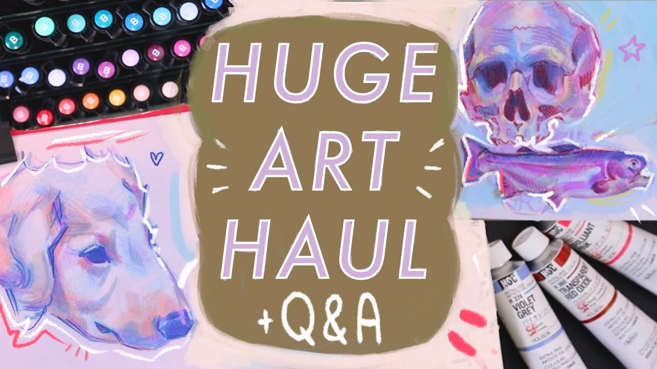 ✷ HUGE Art Supply Haul ✷ Answering Your Art Questions!