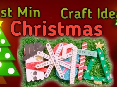 Last Min Christmas Day Craft Ideas|5 min Christmas Day Craft Ideas by using IceCream Stick|Christmas