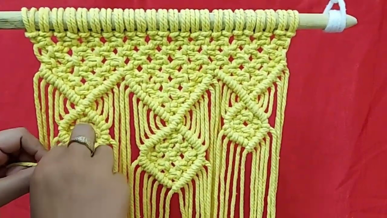 Macrame shelf. Diy macrame.macrame wallhanging.macrame step by step tutorial