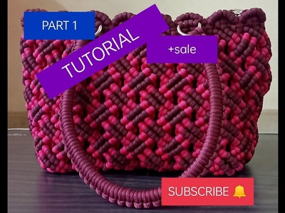 Making DIY video for macrame bag + SALE Prize Rs.899  @laksbags8935 ​