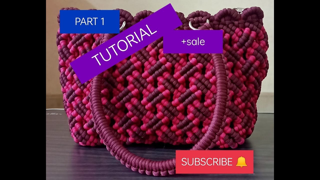 Making DIY video for macrame bag + SALE Prize Rs.899  @laksbags8935 ​