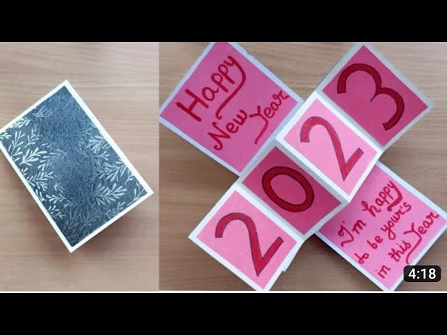 ????????new year  wishes card ????#newyear #card #diy #craft #homemade #decorating #youtubepartner #2023