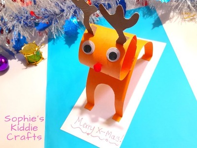 Paper Reindeer || Christmas Craft for kids