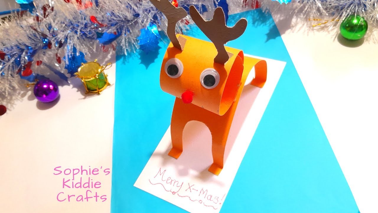 Paper Reindeer || Christmas Craft for kids