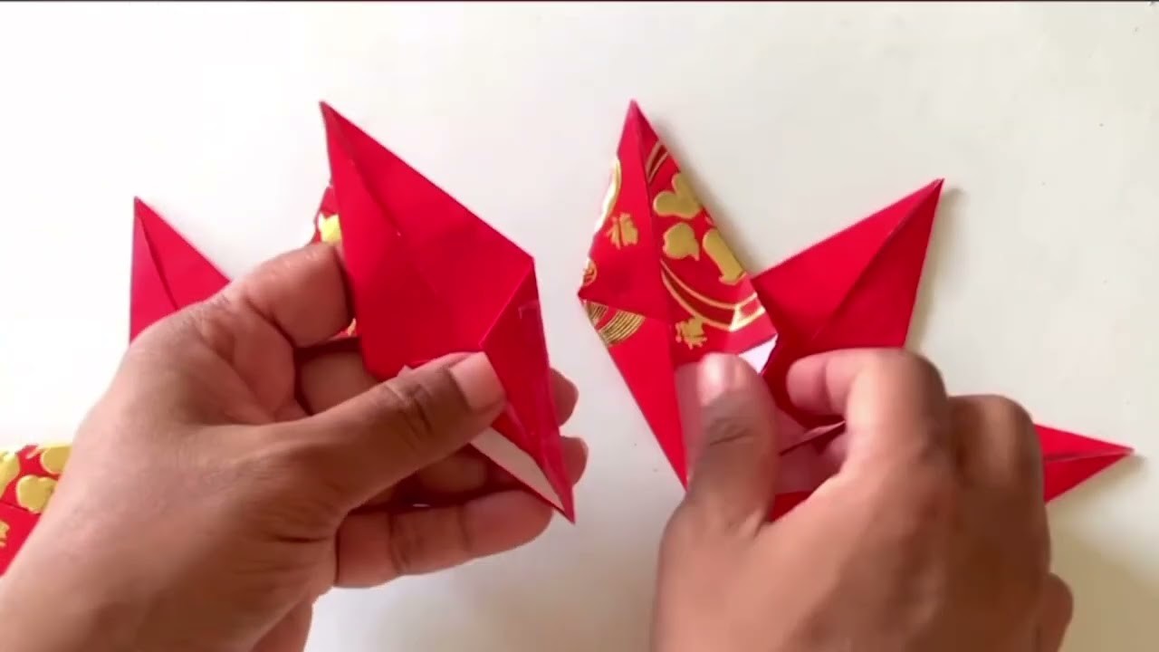Red packet lantern | 5 Easy Star Lantern Ideas From Red Packet | CNY DIY