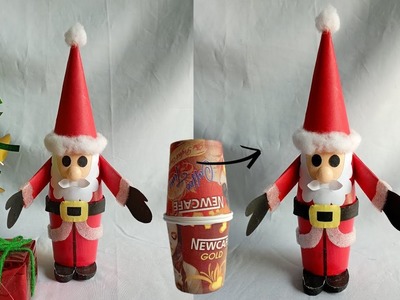 Santa Claus Making | Christmas Craft | Santa Claus From Paper Cup | NK Creation Noorjahan