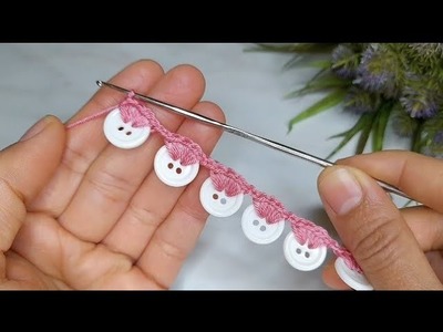 So easy and beautiful Crochet idea with small buttons
