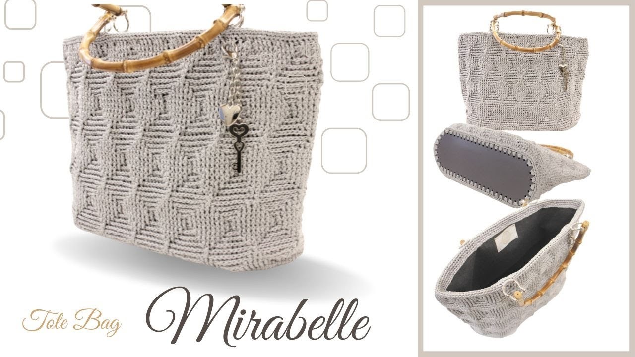 TUTORIAL; Borsa "Mirabelle" tote bag crochet