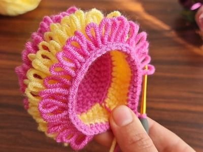 Wow!!Amazing idea ????how to make eye catching crochet knitting very easy useful crochet basket