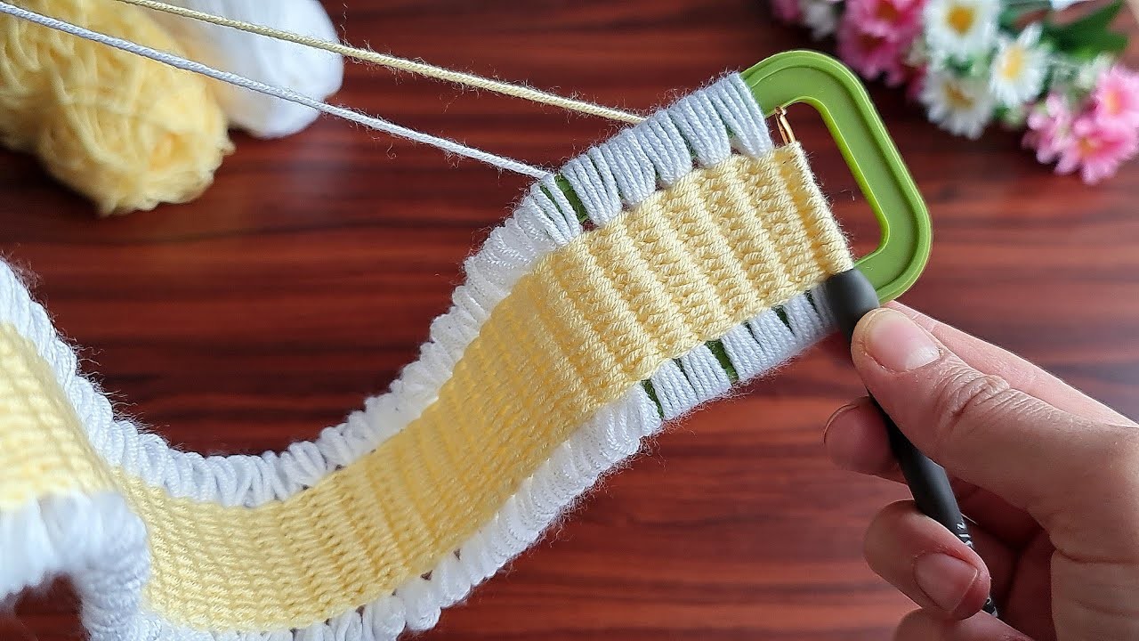 Wow! super idea how to make eye catching crochet hair band ✔Süper fikir göz alıcı tığ işi saç bandı.
