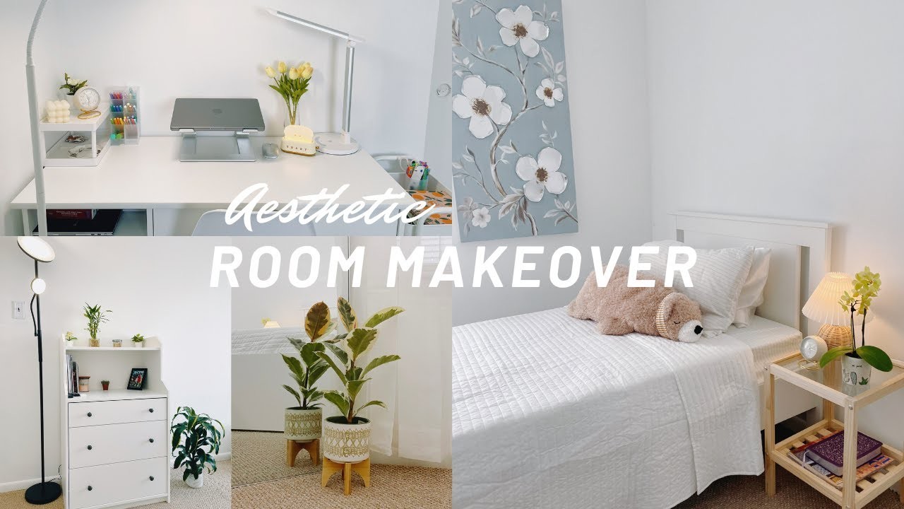 Aesthetic small room makeover (2023) ✨????| amazon shopping | korean & pinterest inspired!