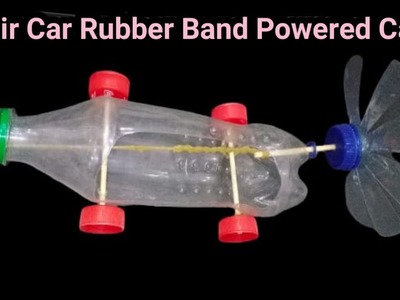 Air Car - Amazing Ideas to Make Rubber Band  Powered car. 5 Cement Craft