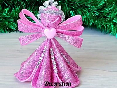 Angel craft Christmas Ornament.  Let's do it together do it yourself activities