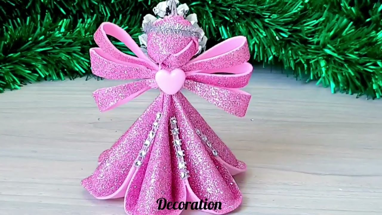 Angel craft Christmas Ornament.  Let's do it together do it yourself activities