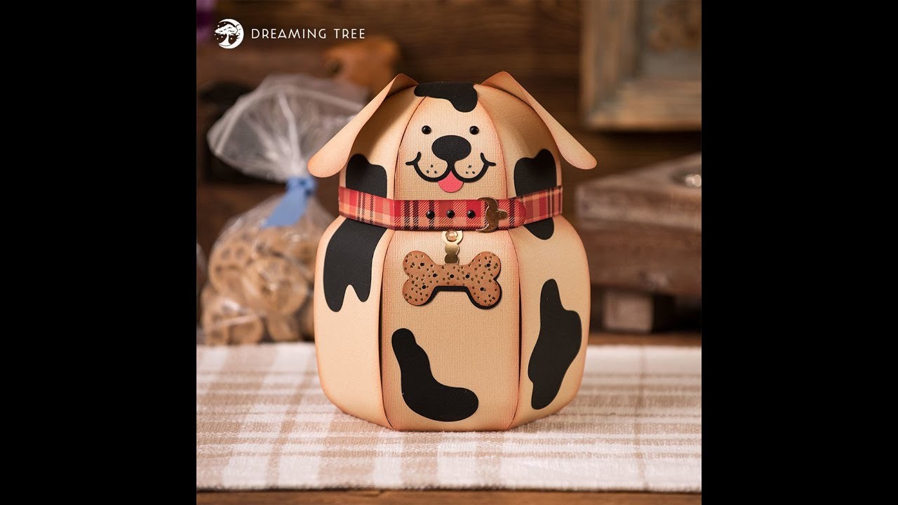 Bow Wow Cookie Jar Cricut Cut from Dreaming Tree