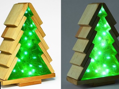 Christmas Tree ???? Night Lamp. RESIN ART