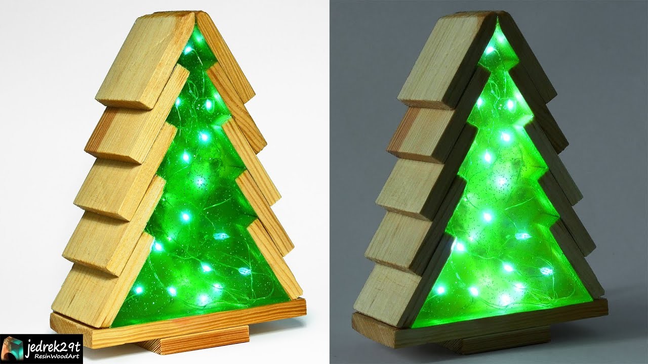 Christmas Tree ???? Night Lamp. RESIN ART
