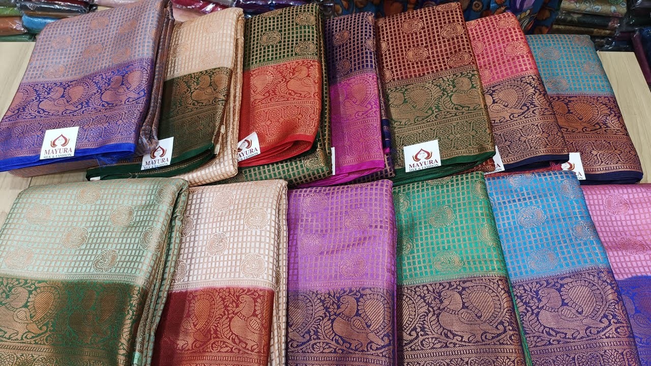 Copper Kubera Pattu Saree | Pure Organza Silk Silk Cotton | Christmas New Year Designer Pongal saree