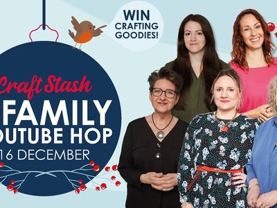 Craft Stash & Family YouTube Hop, Hexagon Christmas Treat Bag.Box Tutorial