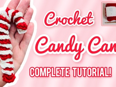 Crochet Candy Cane Complete Tutorial! With Voiceover|  How to Crochet Spiral | Beginner Craft ❤️????