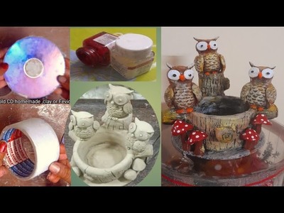 Diy Best out of waste idea || waste material craft idea||owl pencil holder