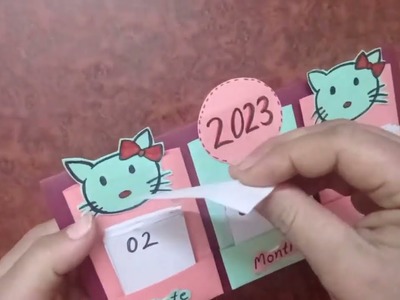 DIY calender | new year craft idea 2023 | new year gift ideas | how to make calender | paper project