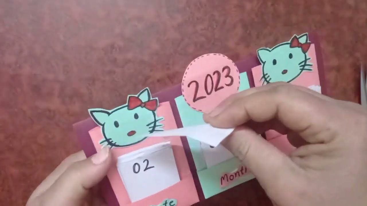 DIY calender | new year craft idea 2023 | new year gift ideas | how to make calender | paper project