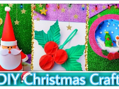 DIY Christmas Crafts????❄????✨ #craft #christmas #christmascrafts #papercraft