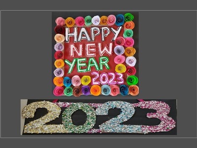 DIY, Easy & simple 2 New year craft 2023. reuse ideas for using biscuit wrapper and thermocol ball