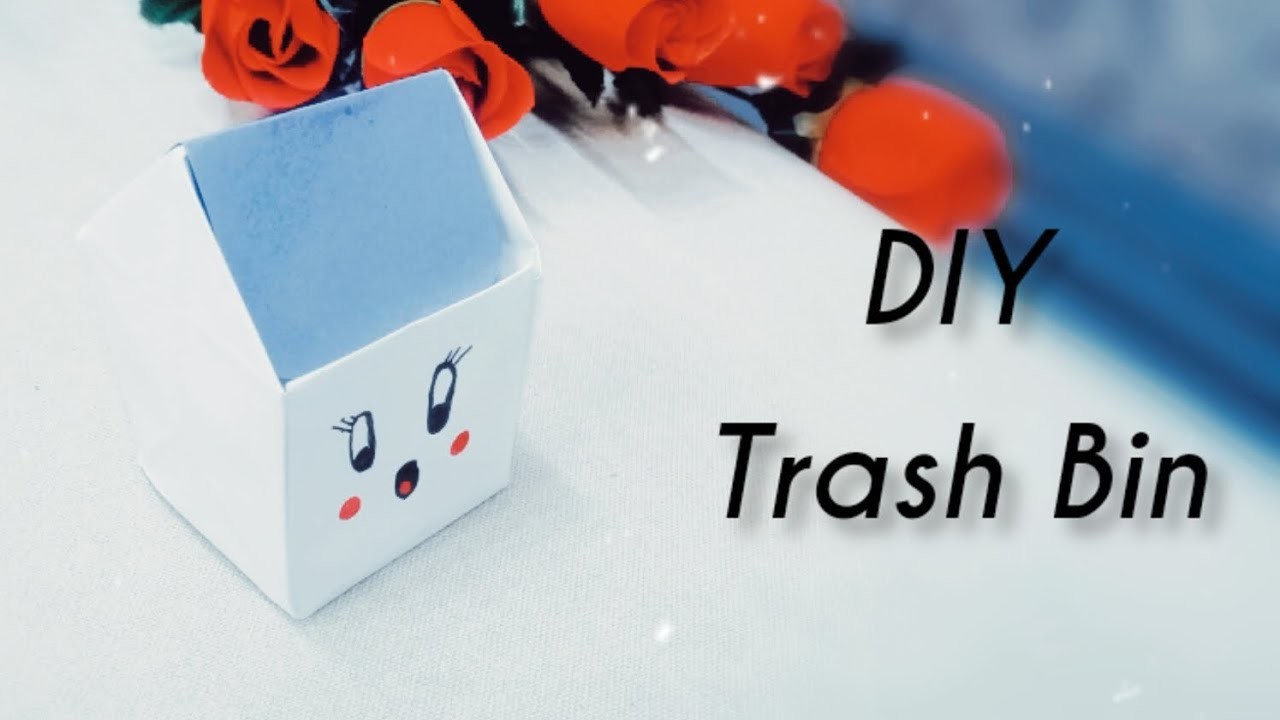 DIY paper Dastbin | how to make paper Trash Bin | 2023 | handmake Origami Trash Bin box | My Craft