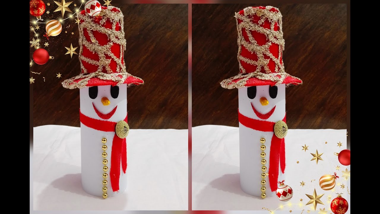 DIY Paper Snowman Decorat idea????⛄|| Easy Snowman Craft ||????⛄ Christmas Home Decorat idea