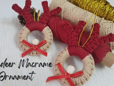 DIY Tutorial Ep 8 - Macramé Reindeer Ornament