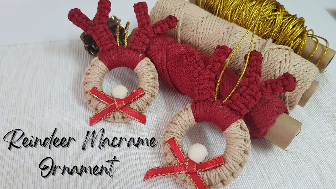 DIY Tutorial Ep 8 - Macramé Reindeer Ornament