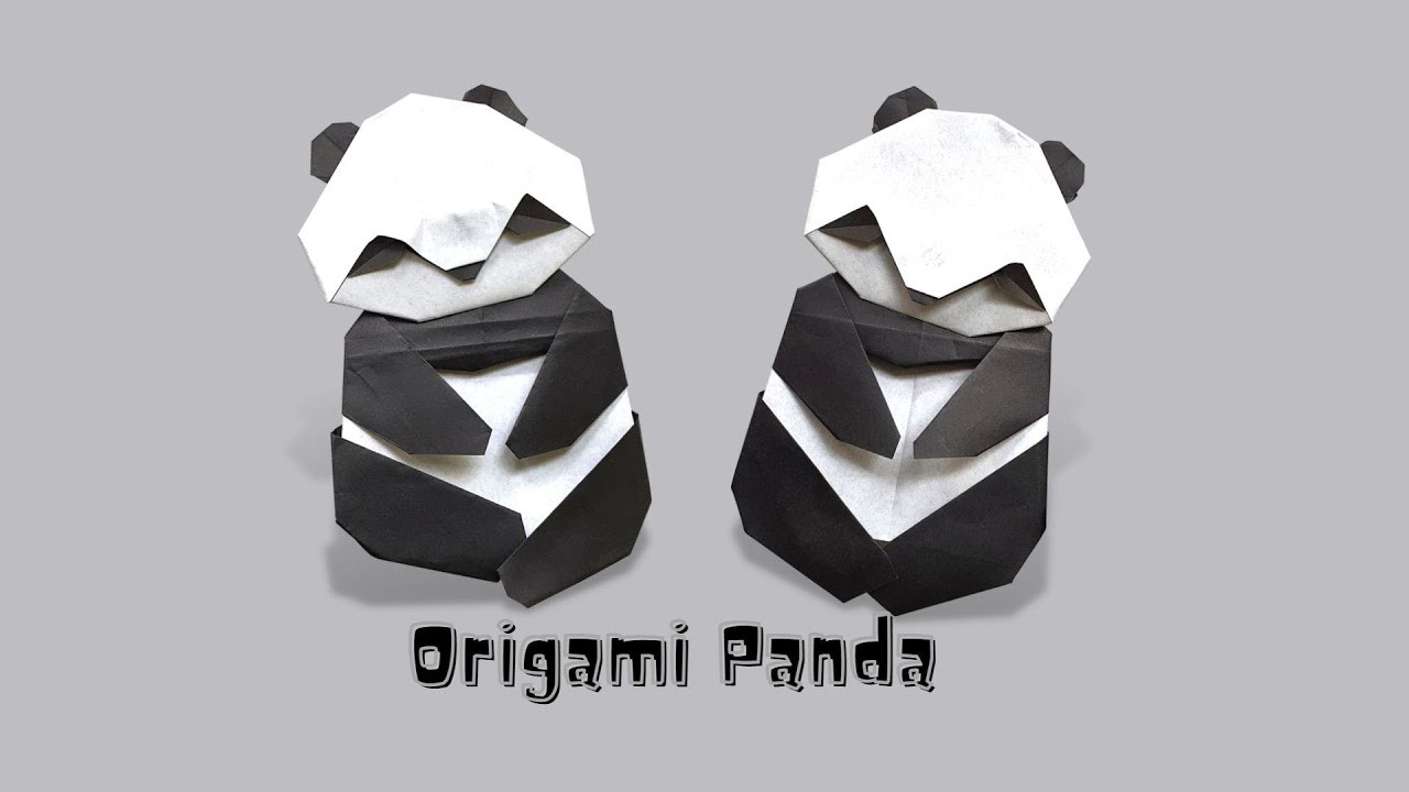 Easy Origami Panda Tutorial- Easy origami for beginner- Paper craft for kids- Easy origami animal