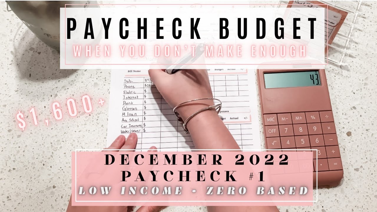 First December Paycheck????| Budget With Me |$1,600+????| Not Making Enough | Low Income | Budget For 5