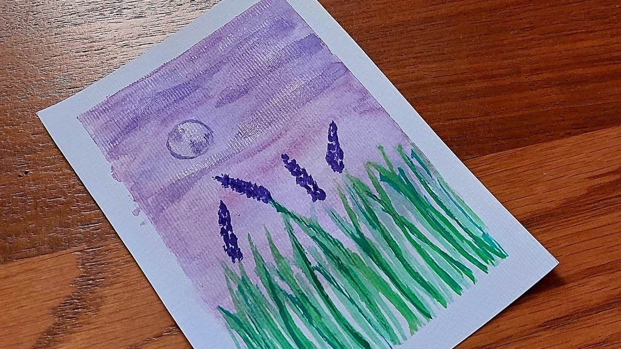 Flower Painting With Watercolors????Easy watercolor painting????