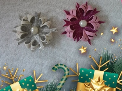 Glitter sheet craft||christmas craft #christmas ornaments ##easy christmas decoration craft